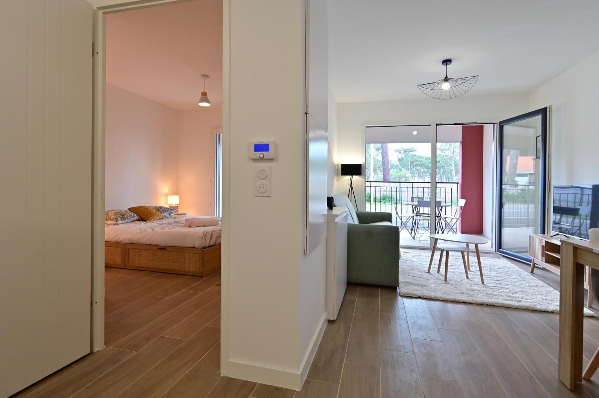 Biscawai Chaleureux Et Cosy Avec Terrasse Apartman Biscarrosse Kültér fotó