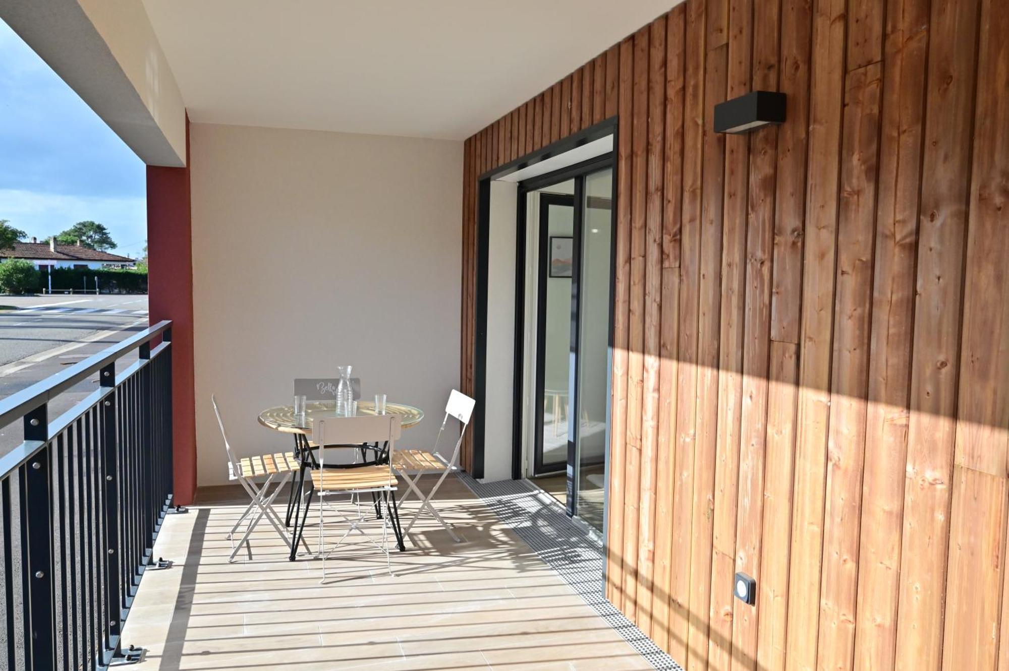 Biscawai Chaleureux Et Cosy Avec Terrasse Apartman Biscarrosse Kültér fotó