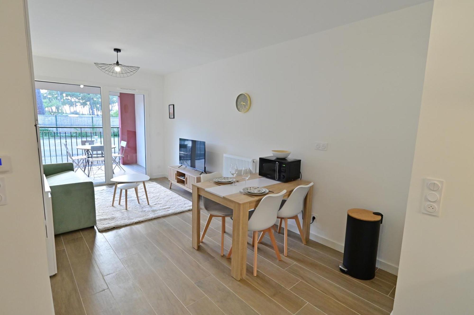 Biscawai Chaleureux Et Cosy Avec Terrasse Apartman Biscarrosse Kültér fotó