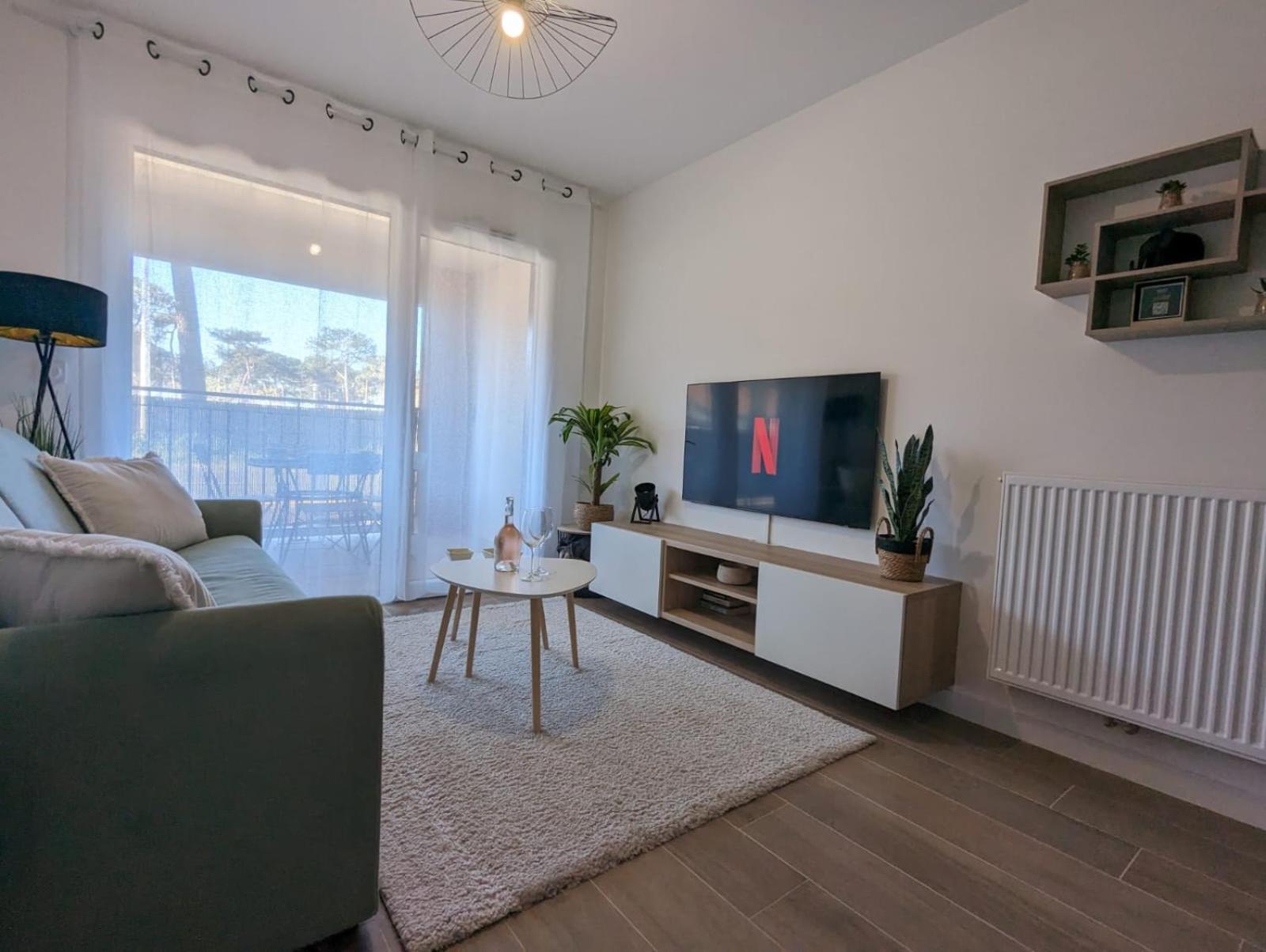 Biscawai Chaleureux Et Cosy Avec Terrasse Apartman Biscarrosse Kültér fotó